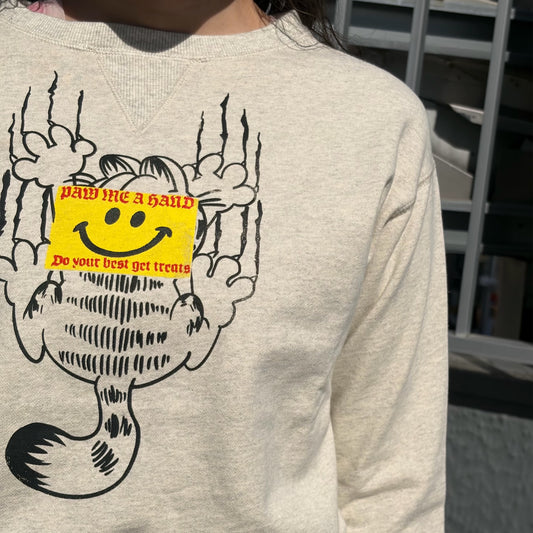 IDLE BODY TOP / GRAY / プリントスウェット