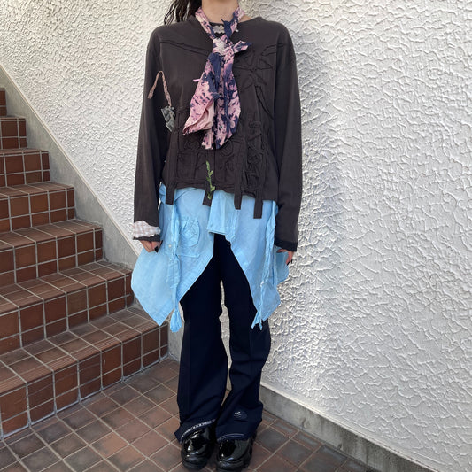 【TONII MONDO】-abstract muffler / アブストラクトマフラー