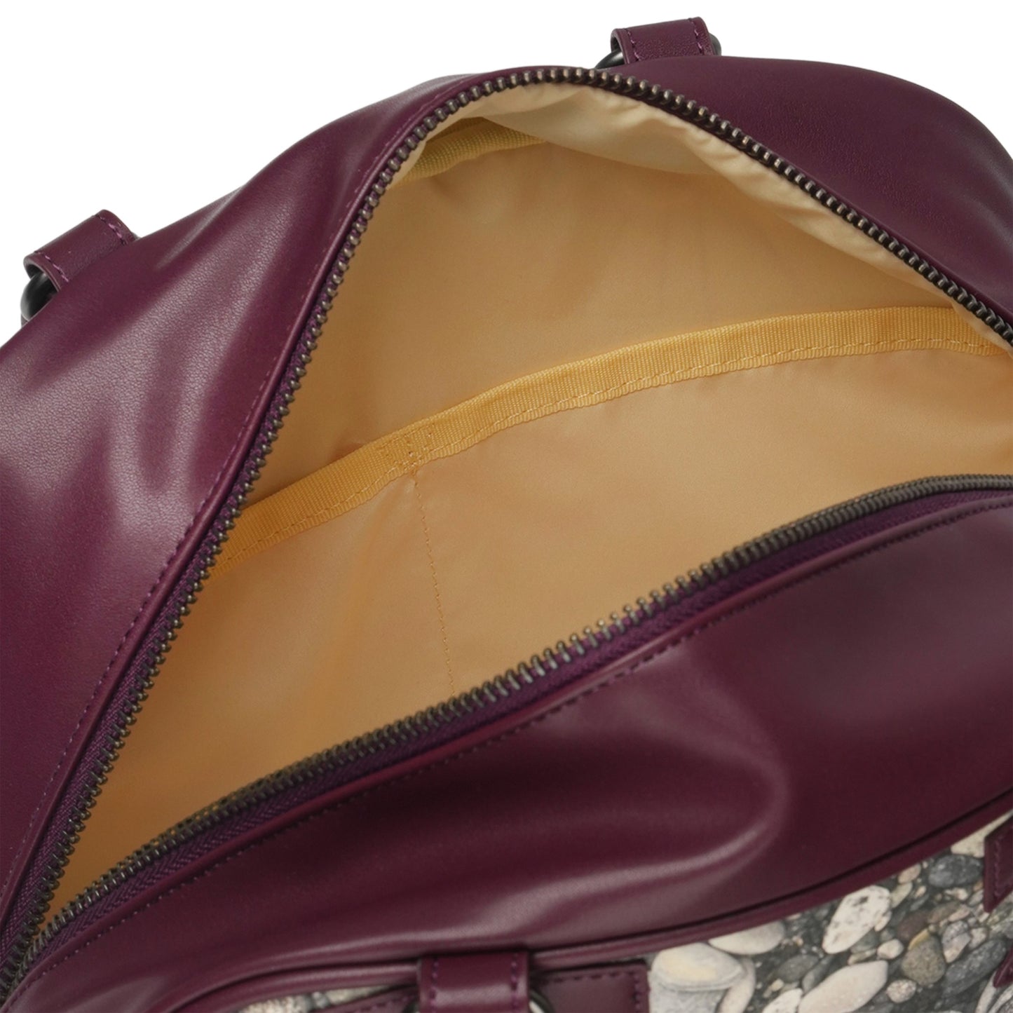 PEBBLE FRIENDS RIBBON BAG / PLUM RED / tejiコラボレーションバッグ