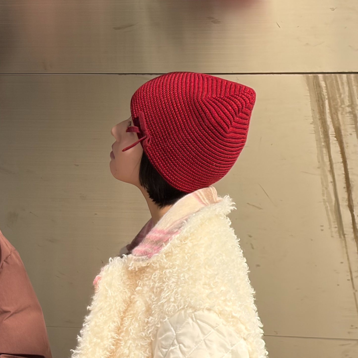 Blended Bow Beanie / Red / ボウビーニー