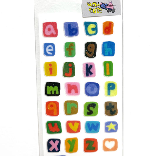 【uou_cute】Sticker-letters / ステッカー