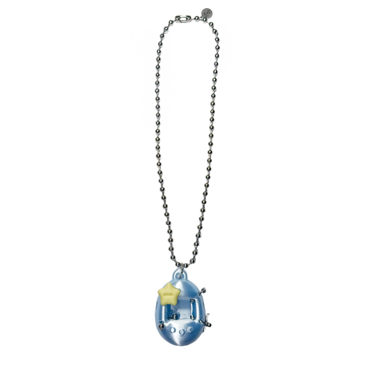 STAR TAMAGOJIMI NECKLACE / Sky Blue + Matte Yellow / たまごゲームネックレス