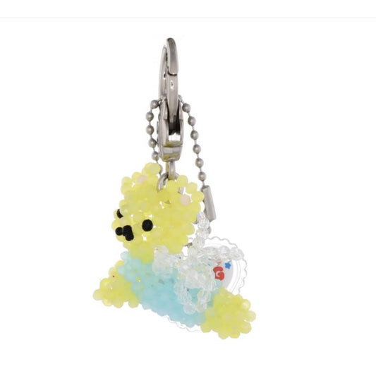 【YOUNGART】Angel JINI Key Ring / Sky Blue / くまのビーズキーリング