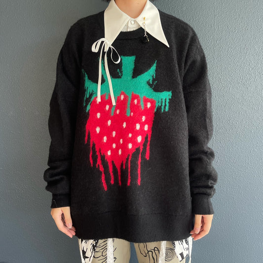 FRESH JACQUARD KNIT PULLOVER / BLACK / ジャガードニットプルオーバー【Brett Westfallコラボレーション】
