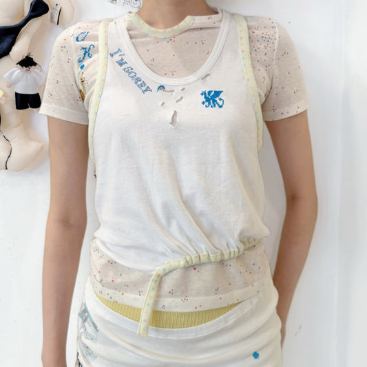 I’m sorry.仲直り♪ / White / レイヤードTシャツ