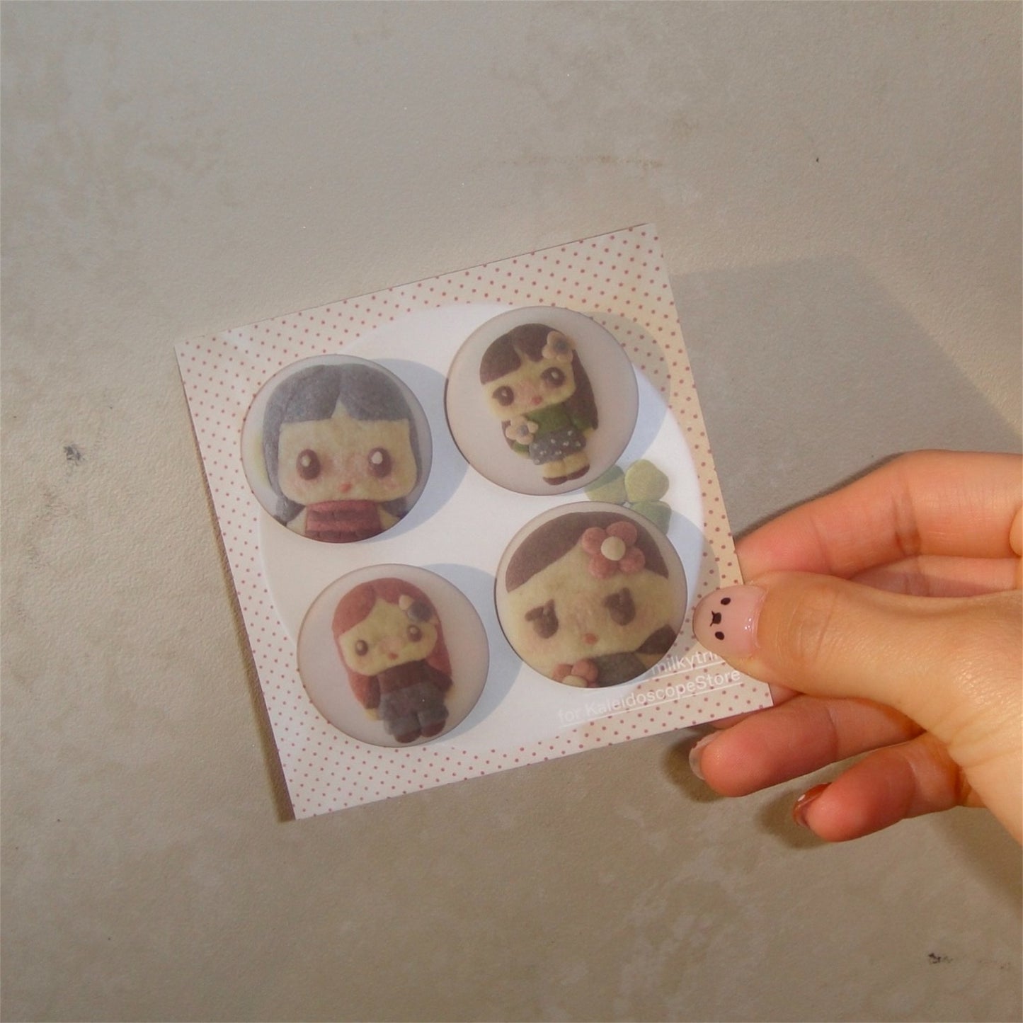 【milkytrinh】cookie pin set / バッジセット