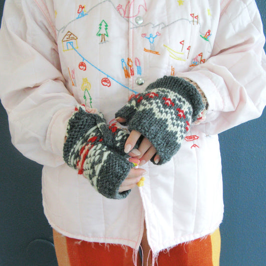 fingerless gloves / gray / フィンガーレスグローブ