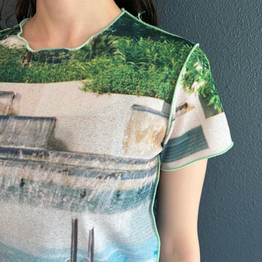 print top / pool / プリントトップ