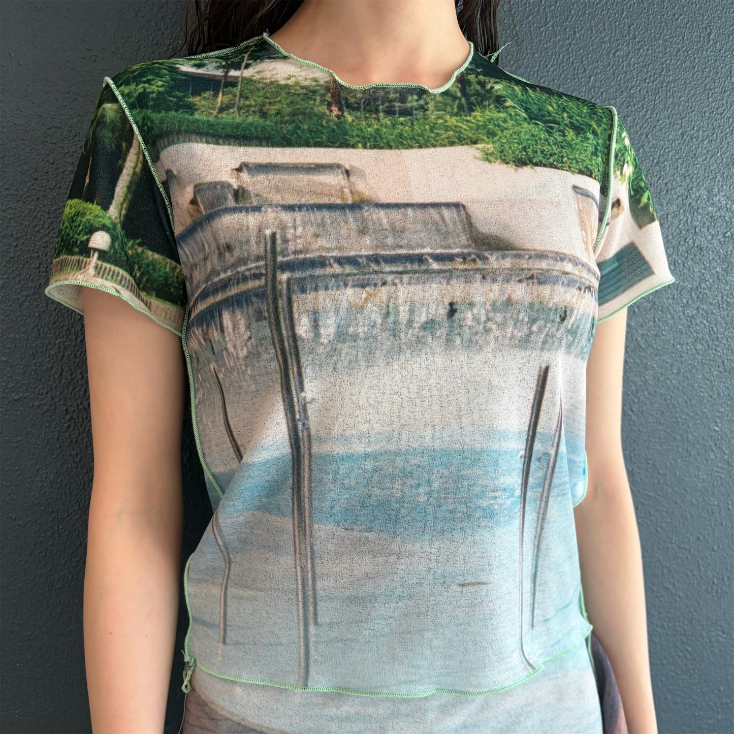 print top / pool / プリントトップ