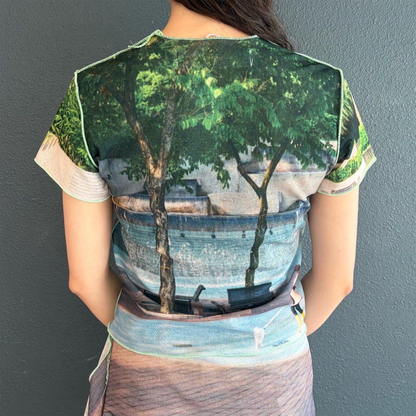 print top / pool / プリントトップ
