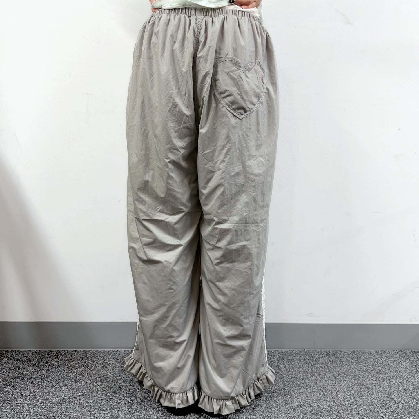 Lottie Lace Track Pants / Gray / ナイロントラックパンツ