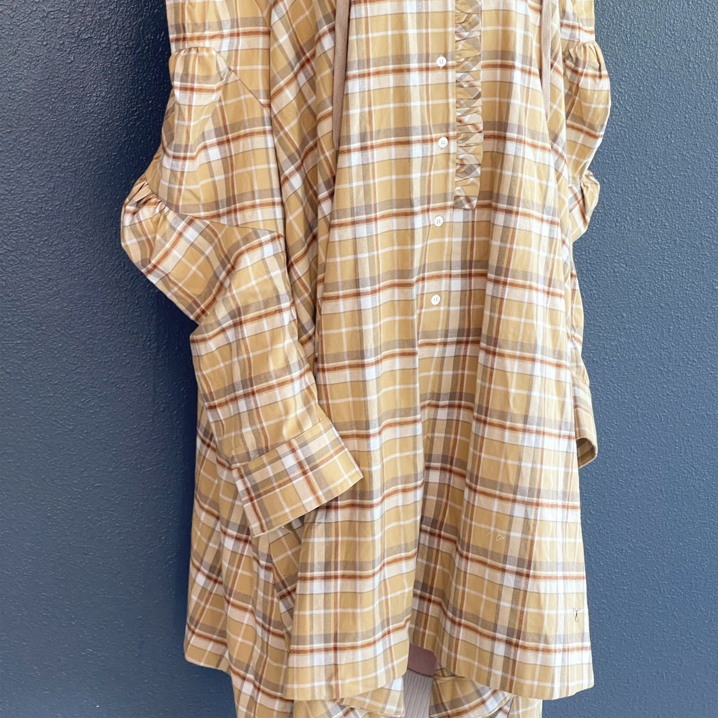 BIG BOUQUET BLOUSE / YELLOW / オーバーサイズシャツドレス
