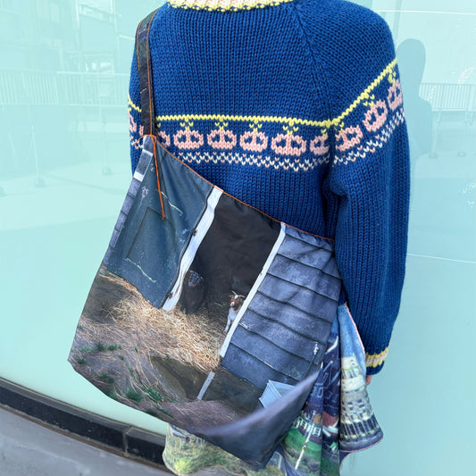 taffeta print shoulder bag / house x cow / タフタプリントショルダーバッグ