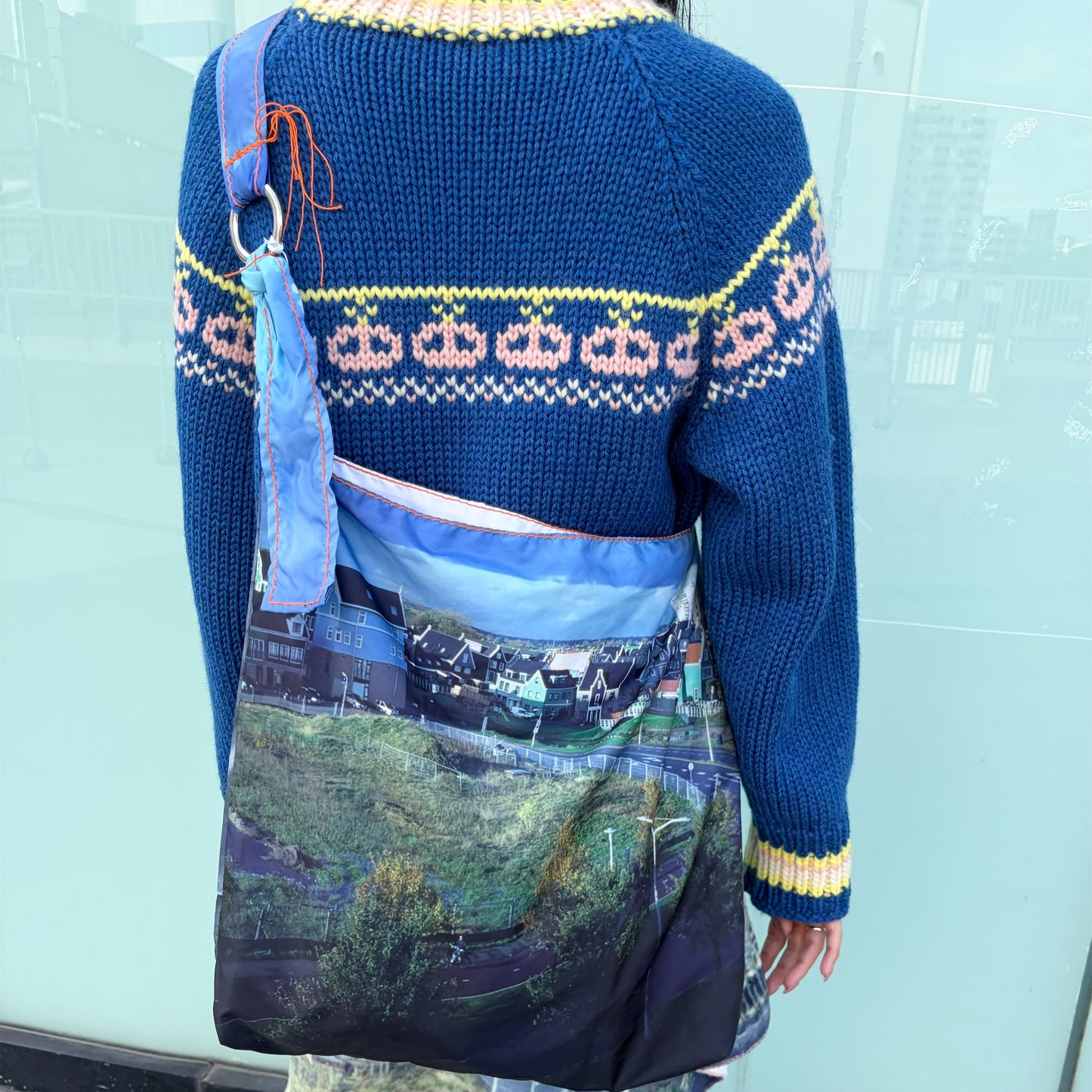 taffeta print shoulder bag / house x cow / タフタプリントショルダーバッグ
