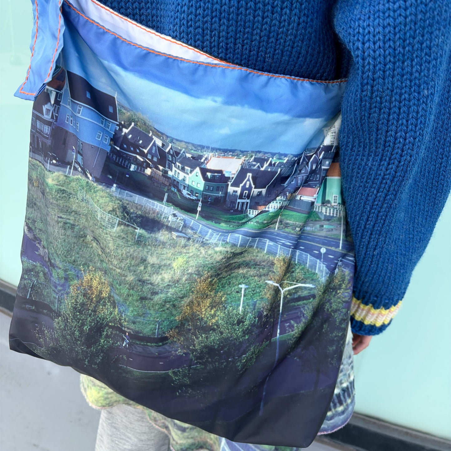 taffeta print shoulder bag / house x cow / タフタプリントショルダーバッグ