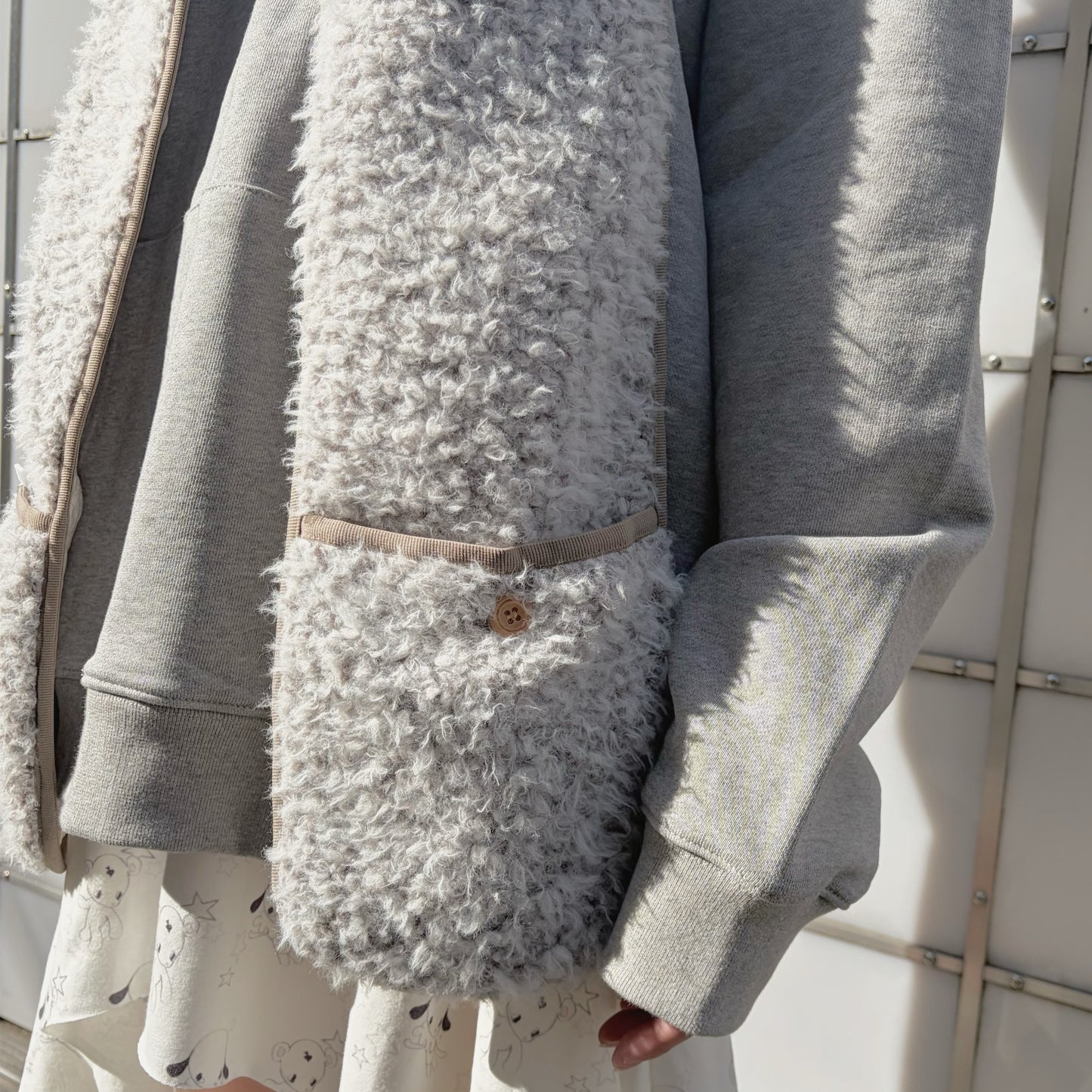 韓ブラfaerie fleece ear hood フード付きマフラー fa.er.ie] furry ear hood muffler / brown / フード付きマフラー