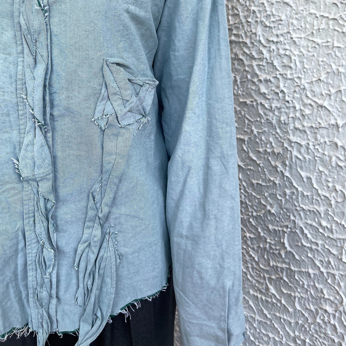 【TONII MONDO】-opposite side flower shirt / Green / フラワーシャツ