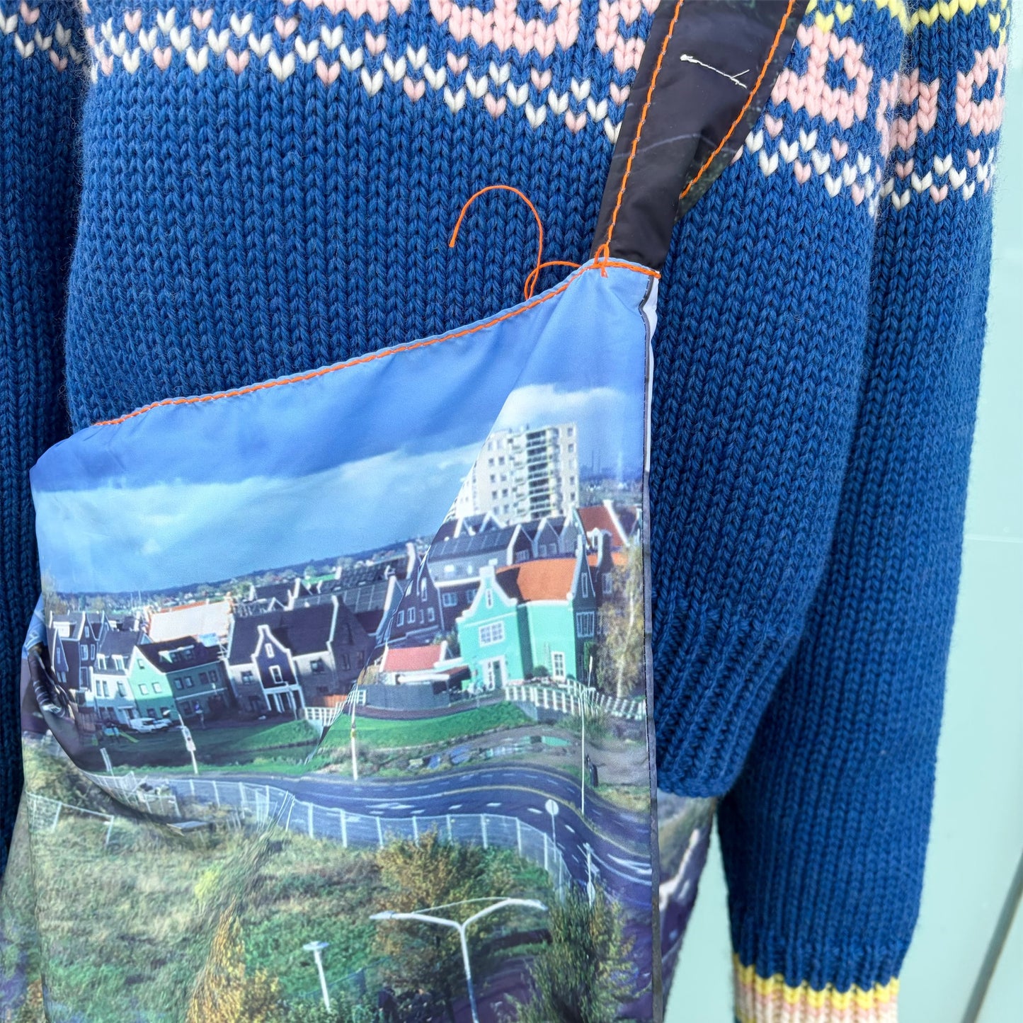 taffeta print shoulder bag / house x cow / タフタプリントショルダーバッグ