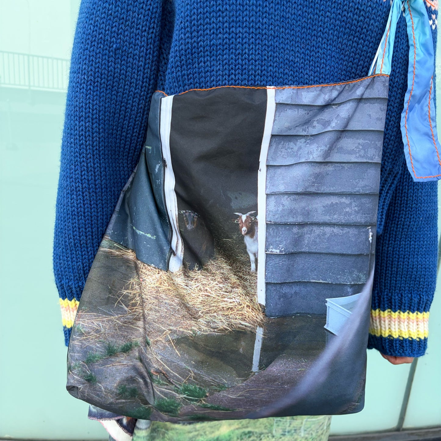 taffeta print shoulder bag / house x cow / タフタプリントショルダーバッグ