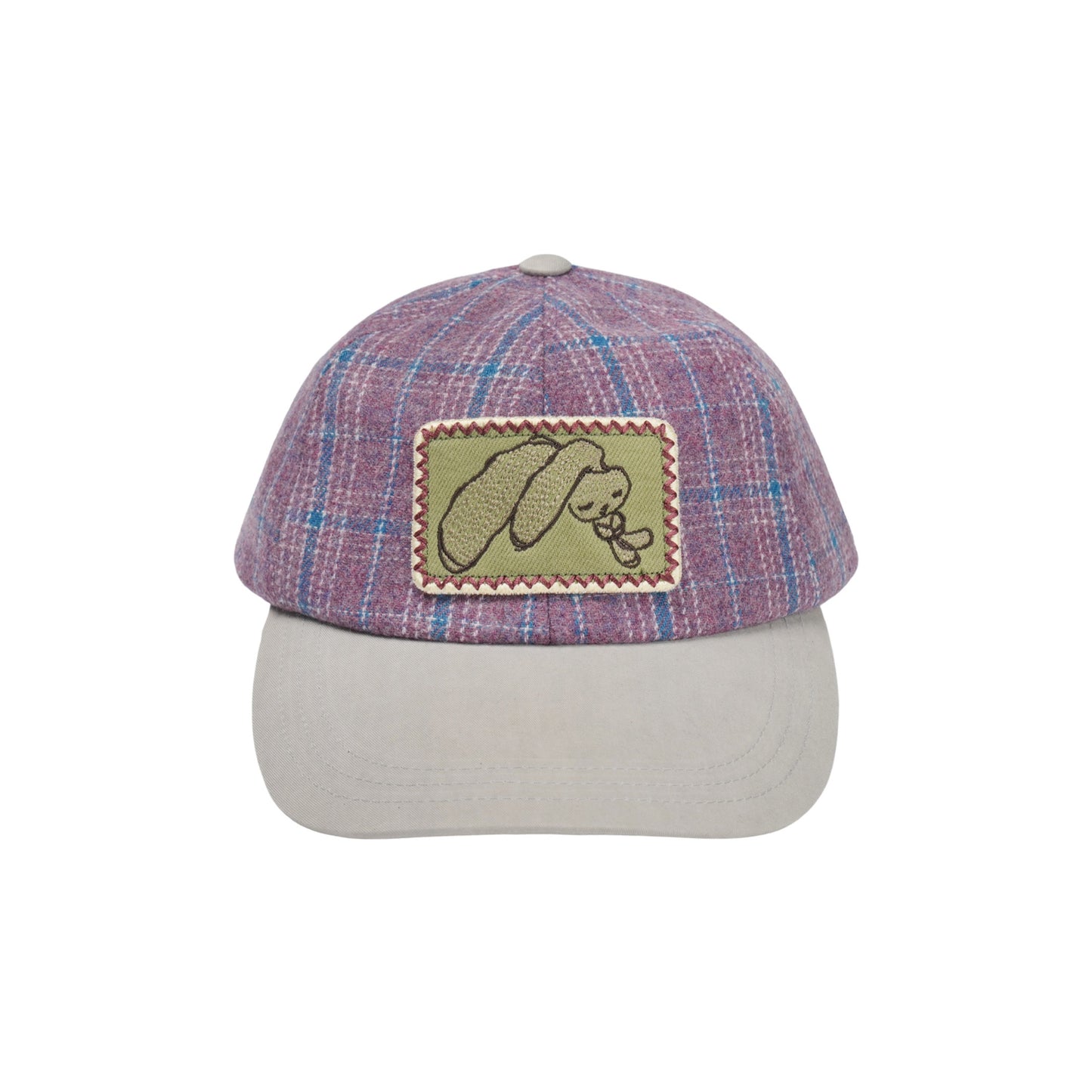 TEJI BUNNY EMBLEM CAP / PURPLE / コラボレーショングラフィック刺繍キャップ