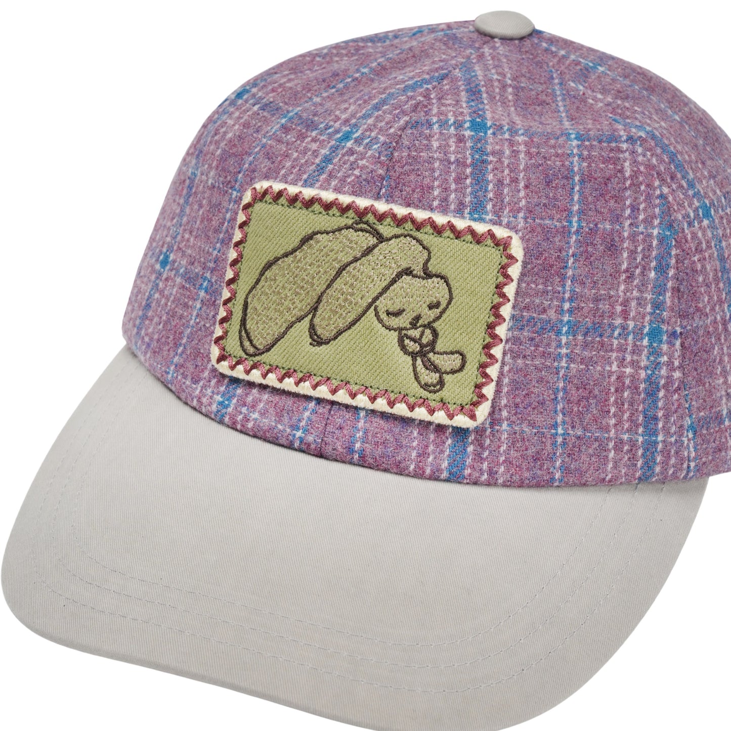 TEJI BUNNY EMBLEM CAP / PURPLE / コラボレーショングラフィック刺繍キャップ