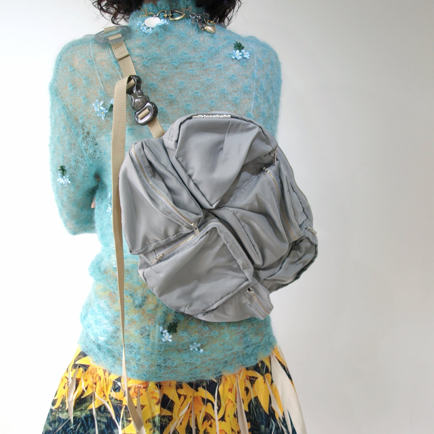 【SHEEP LIMITED】 MIKIOSAKABE 7pokets bag / Gray×Beige×Black / ショルダーバッグ