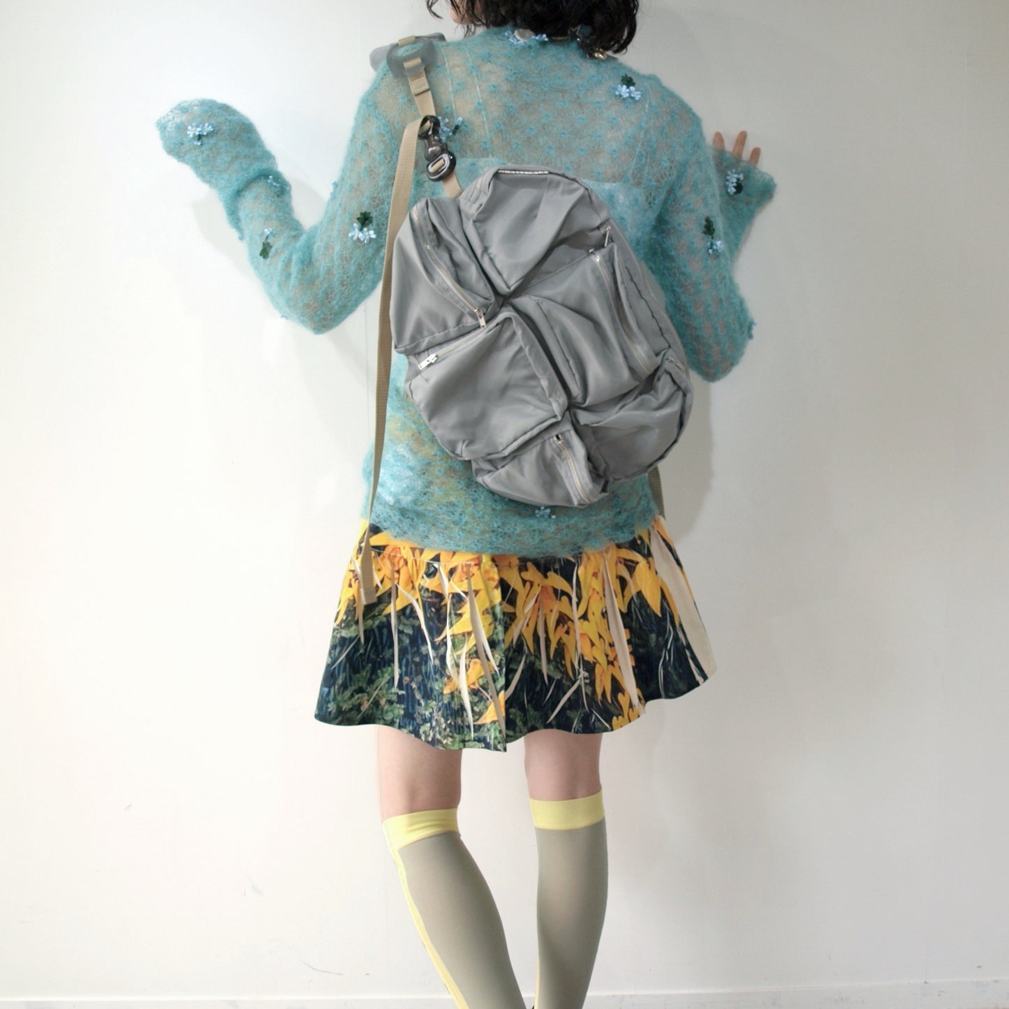 【SHEEP LIMITED】 MIKIOSAKABE 7pokets bag / Gray×Beige×Black / ショルダーバッグ