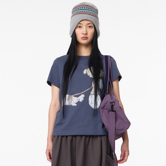 TEJI VINTAGE GRAPHIC T-SHIRT / NAVY / グラフィックプリントTシャツ
