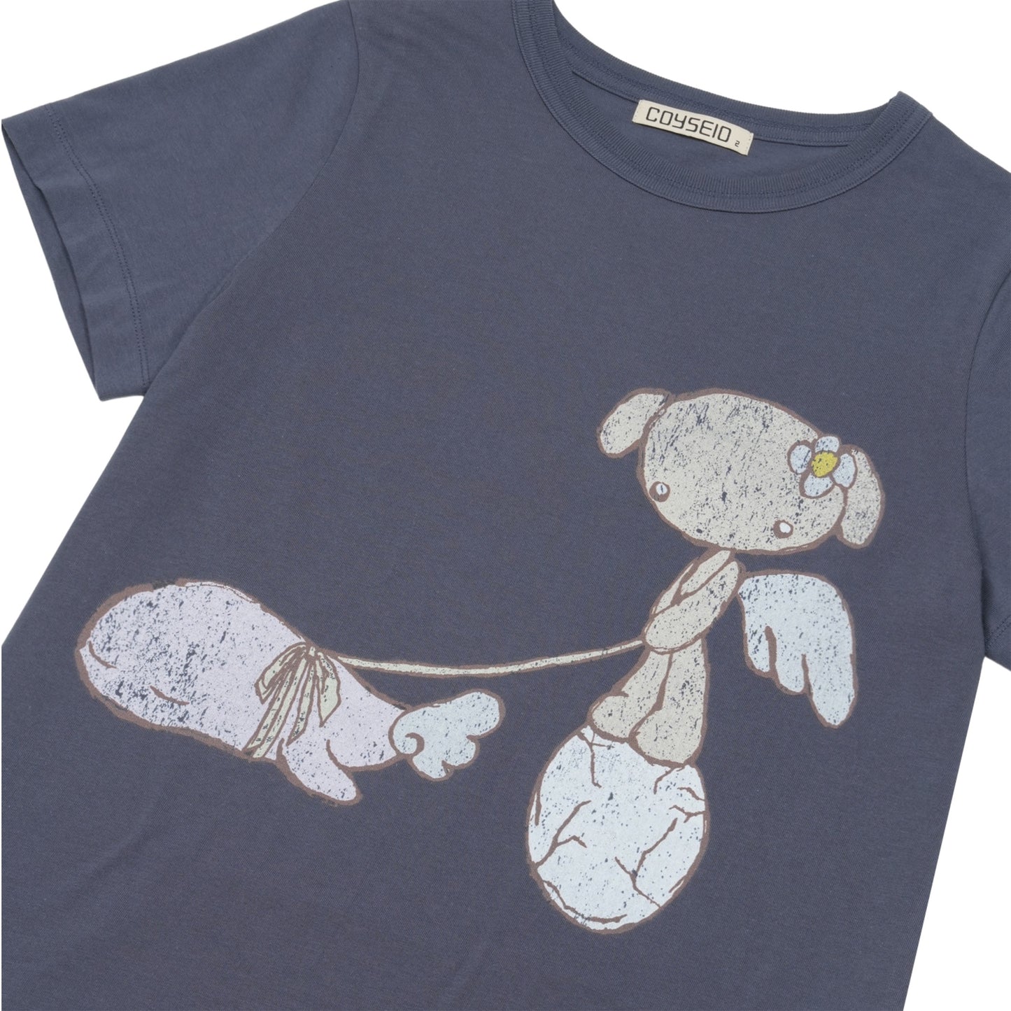 TEJI VINTAGE GRAPHIC T-SHIRT / NAVY / グラフィックプリントTシャツ