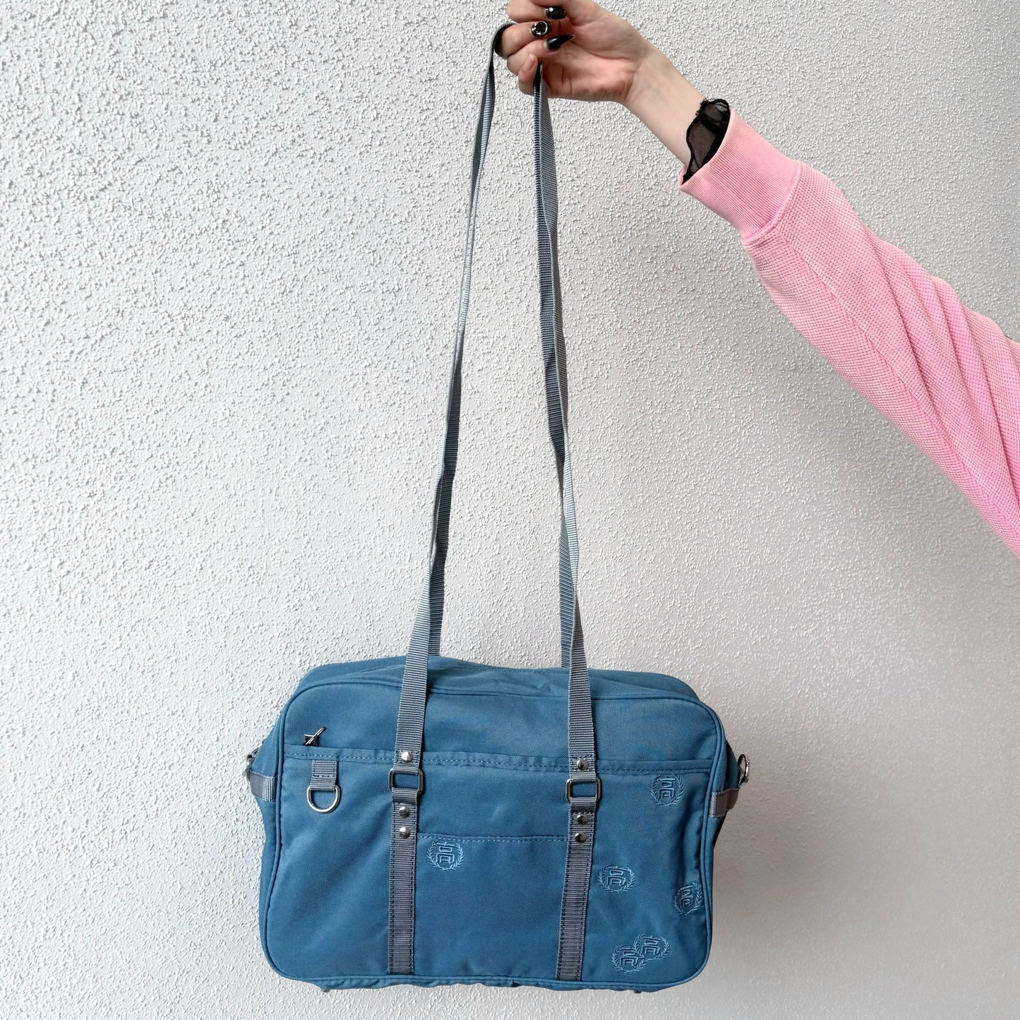 ABANDONED SCHOOL BAG / NYLON BLUE / ショルダースクールバッグ