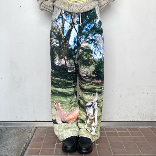 boa print pants / カンガルー / ボアプリントパンツ