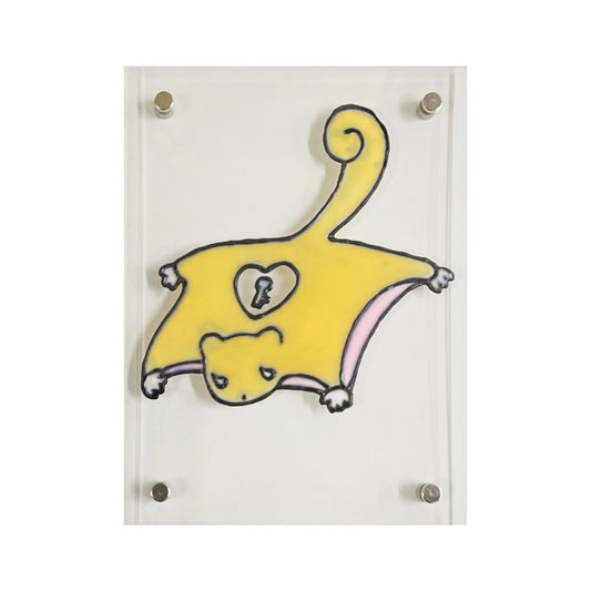 【sunonebird】Yellow Flying Squirrel - 黄色いムササビ / ソフトジェルアート