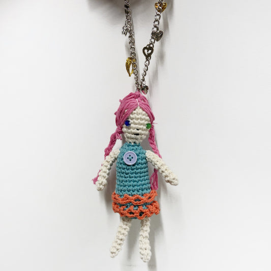 Amigurumi chain / Girl A / 編みぐるみキーチェーン