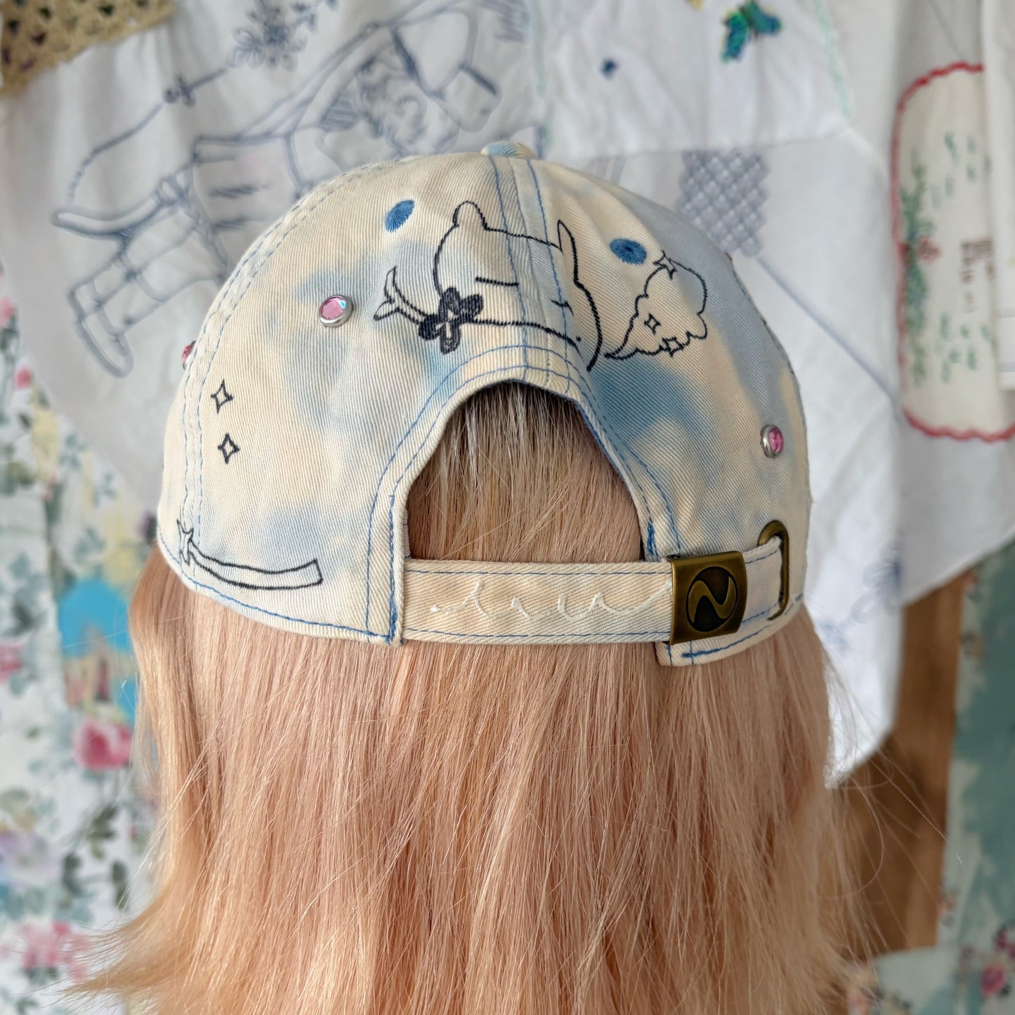 Megumi Okubo cap / light blue / 大久保惠コラボレーションキャップ