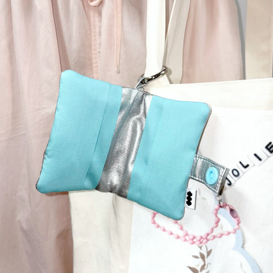 Dot Card Book / mint×silver / カードケース