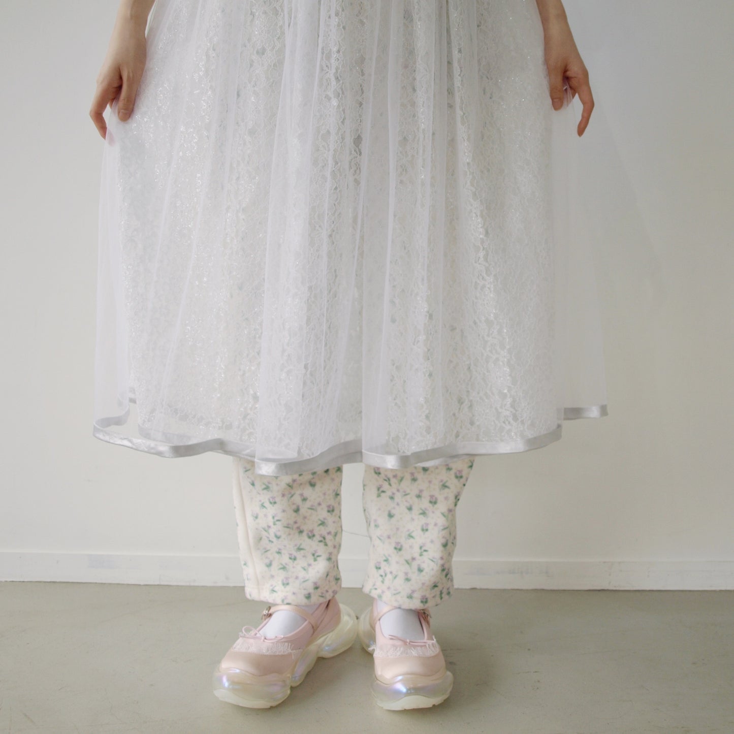 Lace dress / White / レースドレス
