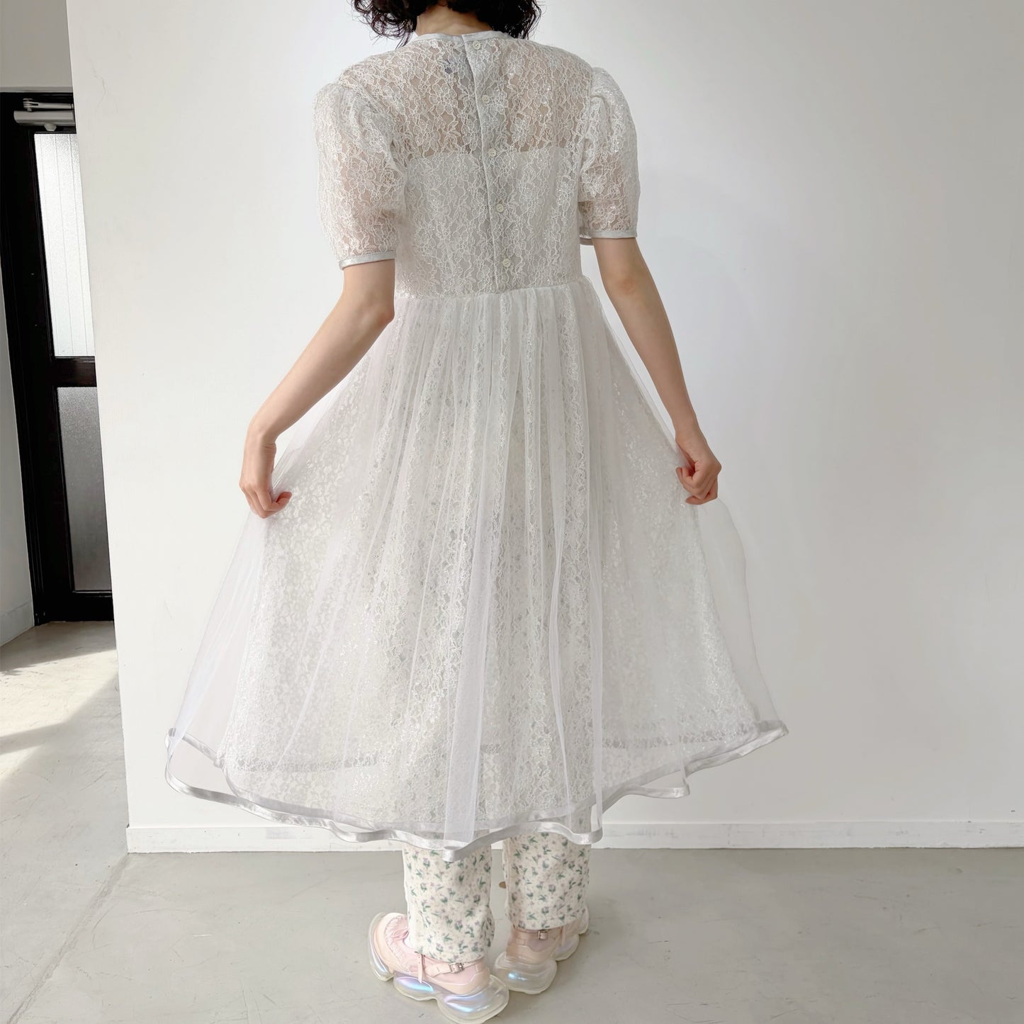Lace dress / White / レースドレス