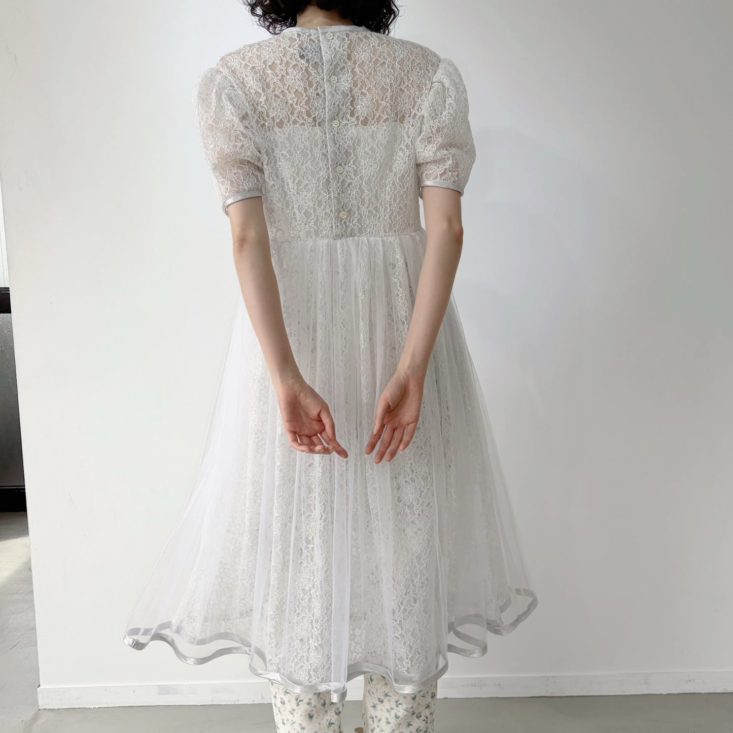 Lace dress / White / レースドレス