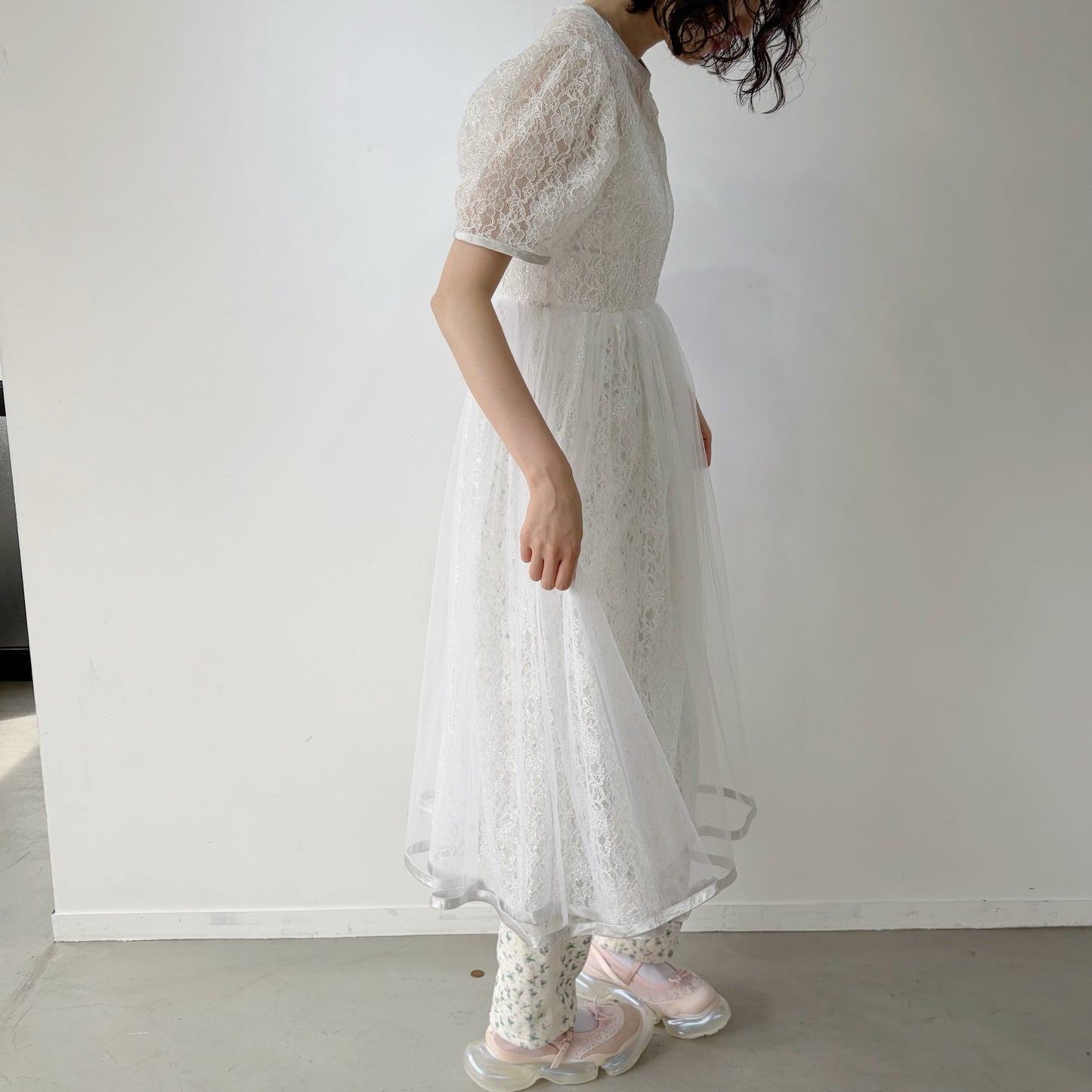 Lace dress / White / レースドレス