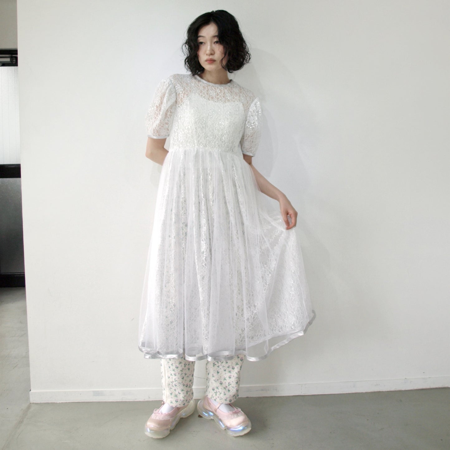 Lace dress / White / レースドレス