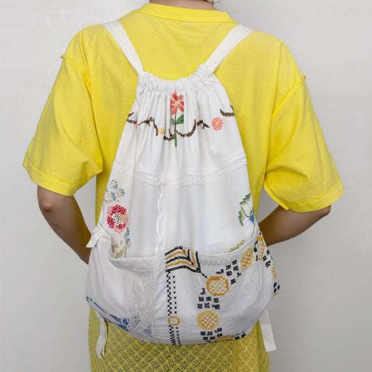 TABLECLOTH drawstring backpack / テーブルクロスバックパック