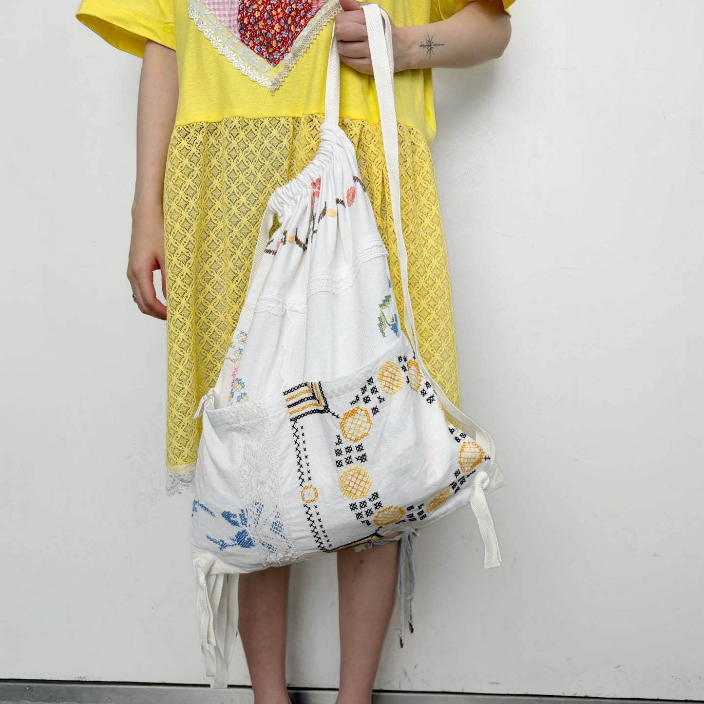TABLECLOTH drawstring backpack / テーブルクロスバックパック