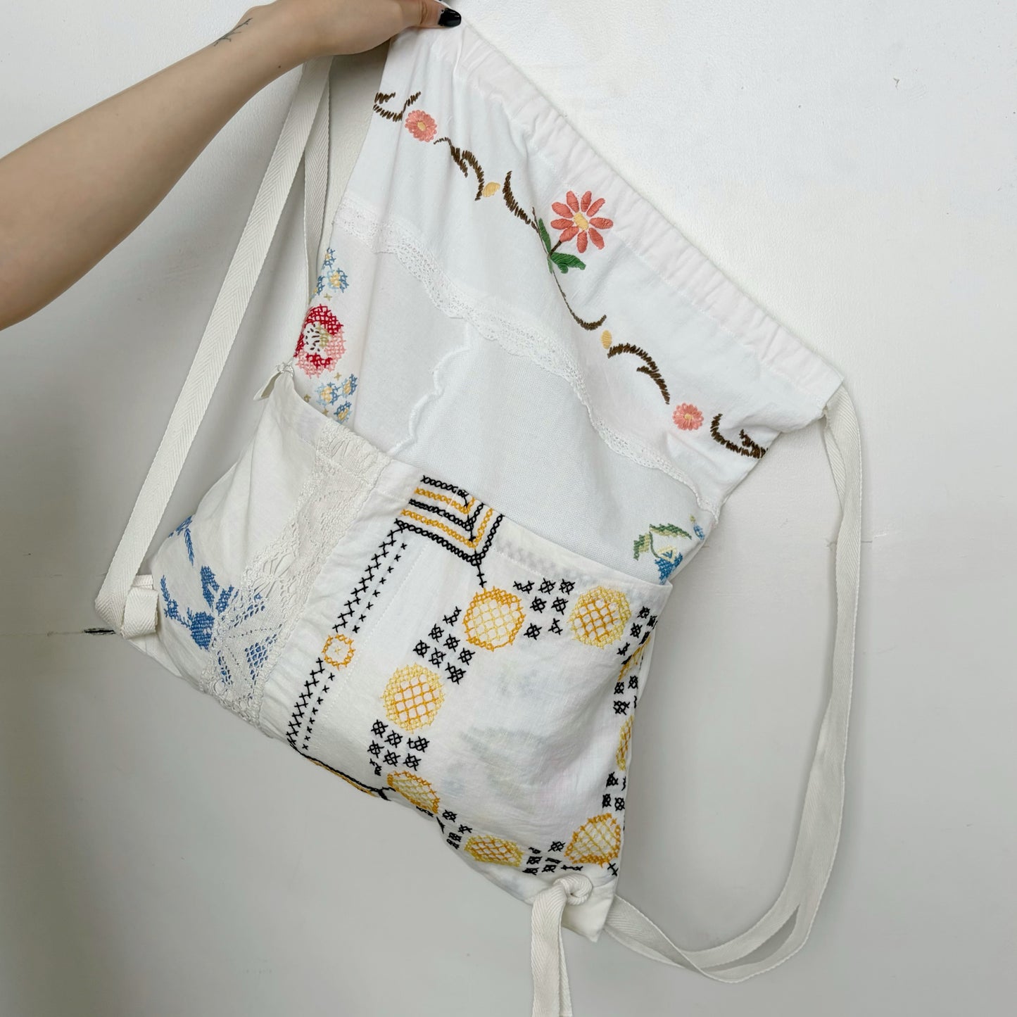 TABLECLOTH drawstring backpack / テーブルクロスバックパック