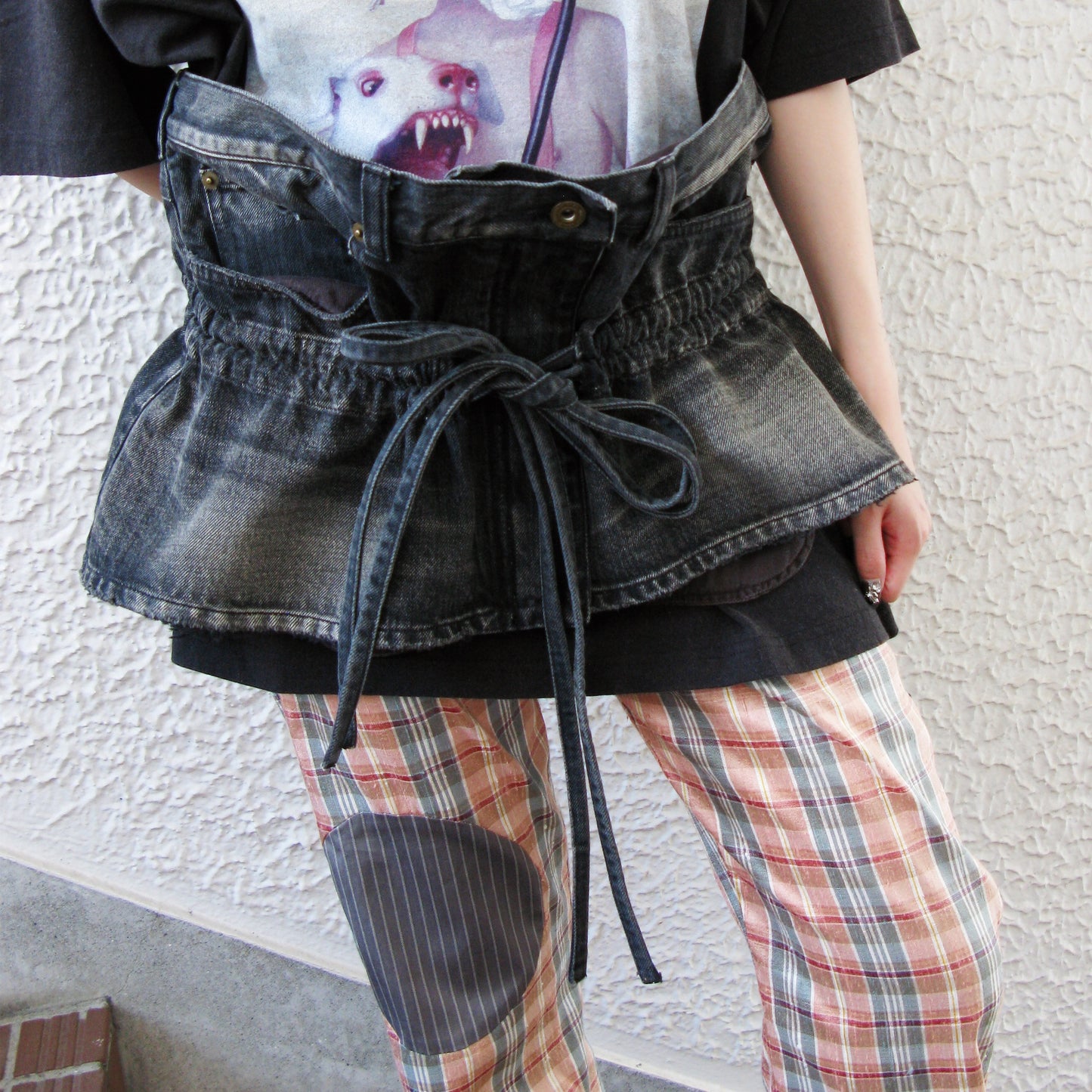 MINI DENIM SKIRT / BLACK / ミニデニムスカート