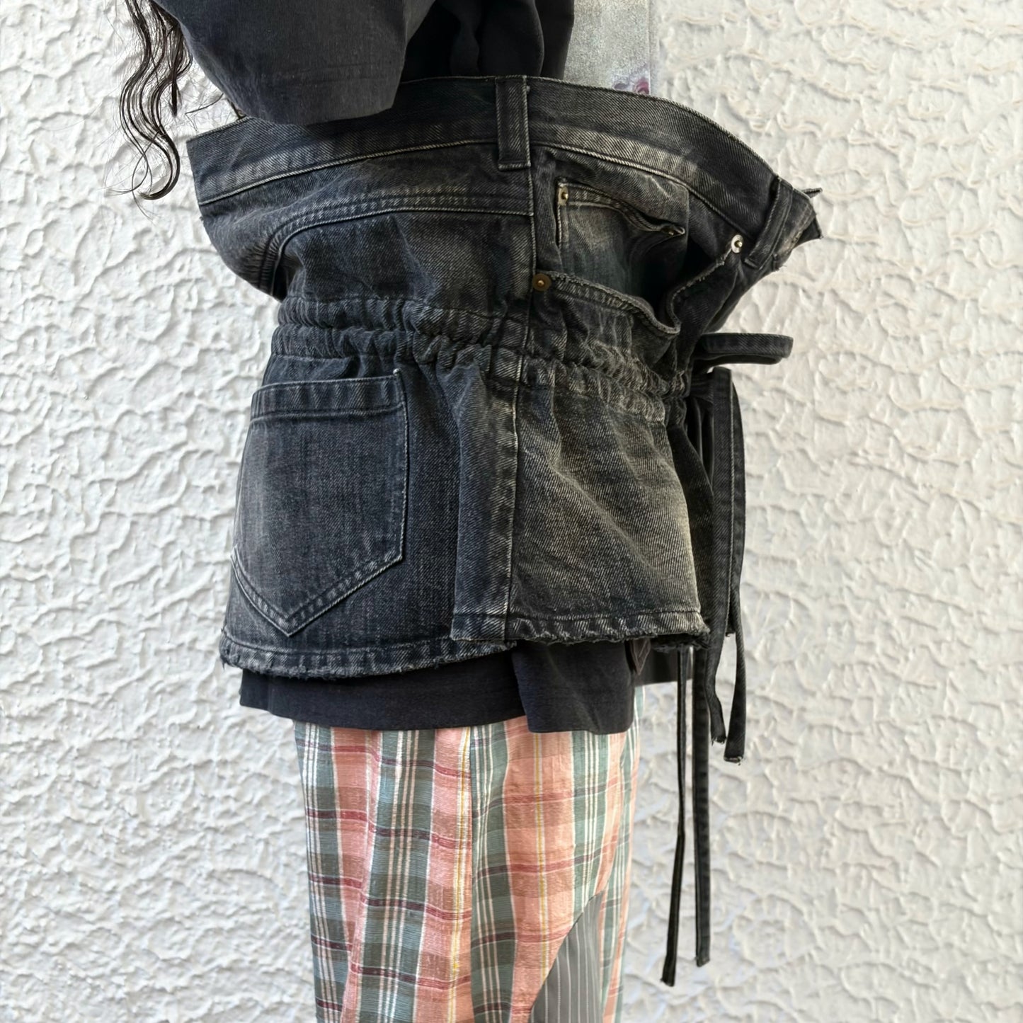 MINI DENIM SKIRT / BLACK / ミニデニムスカート