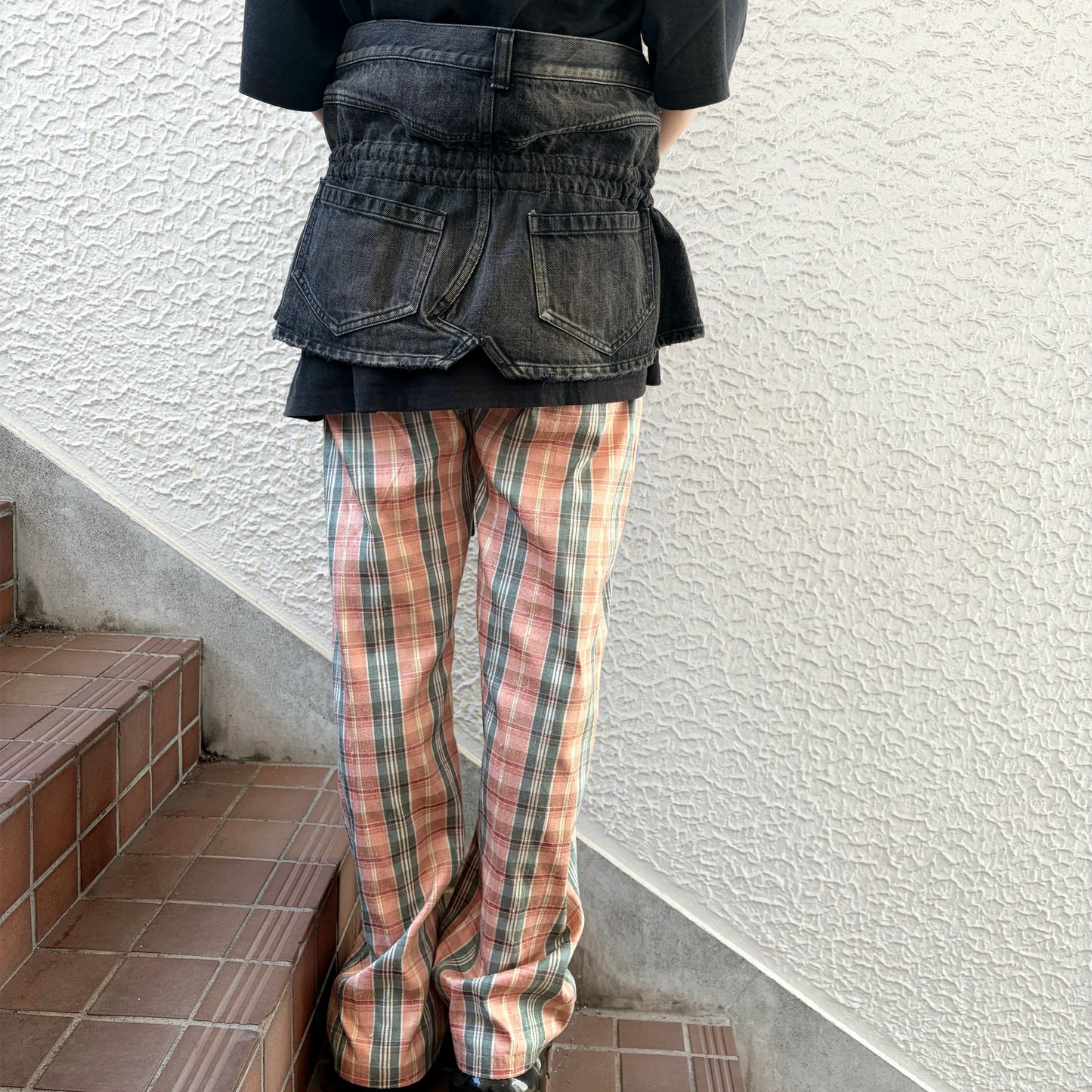 MINI DENIM SKIRT / BLACK / ミニデニムスカート