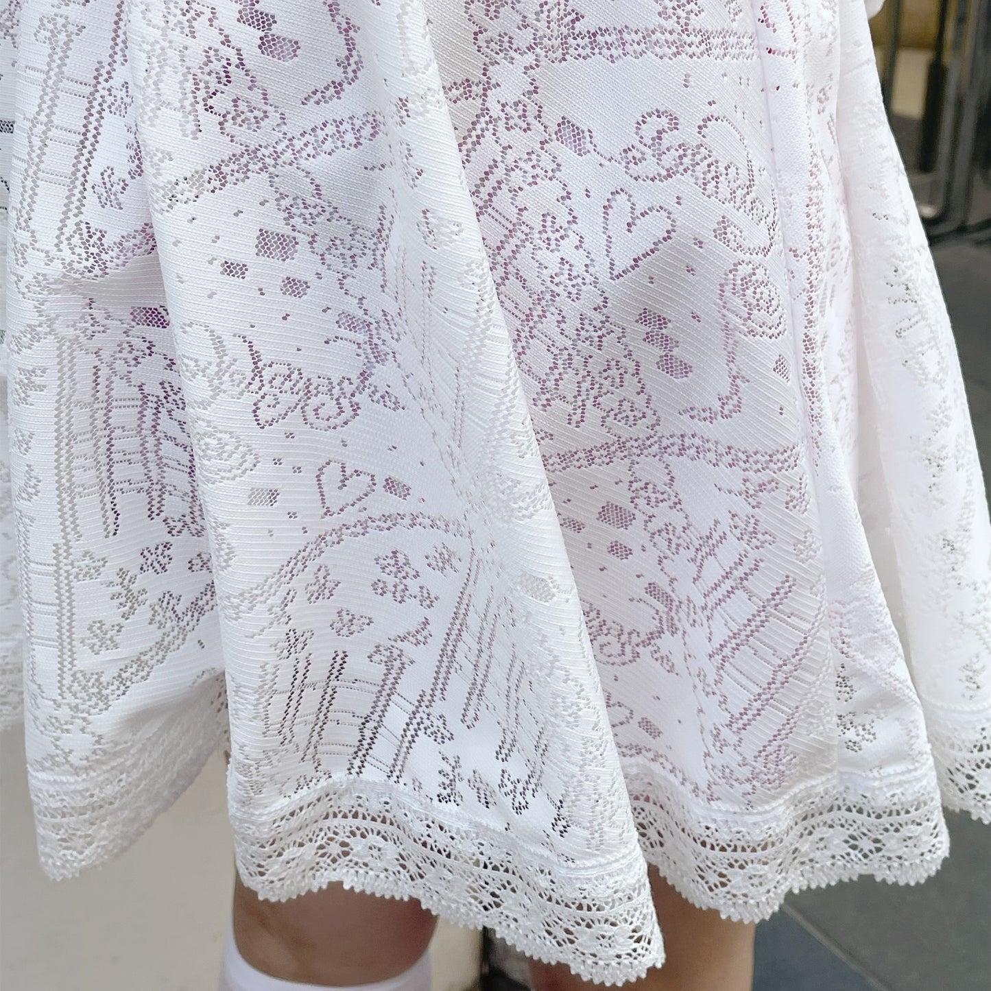 Lace skirt / White / レーススカート