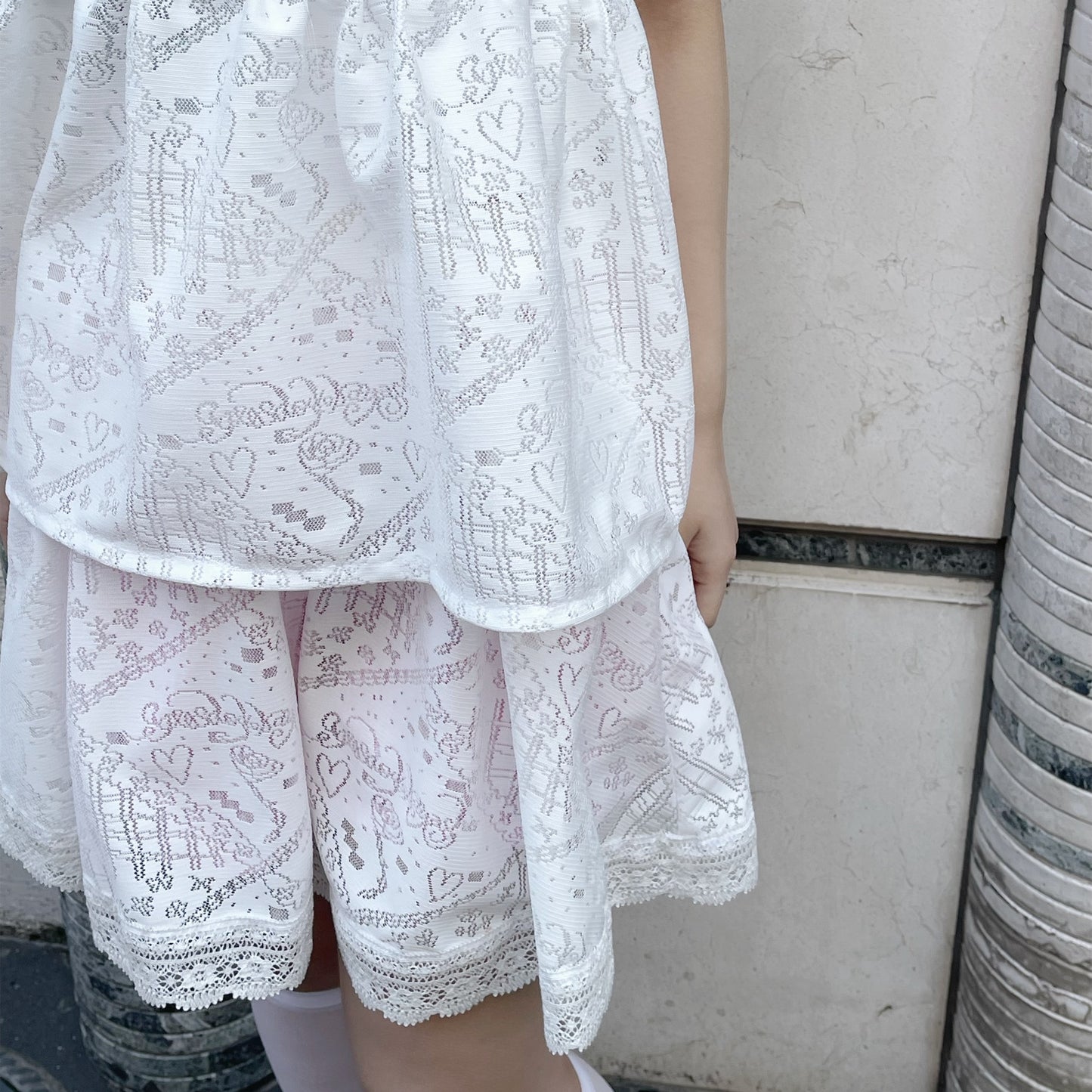 Lace skirt / White / レーススカート