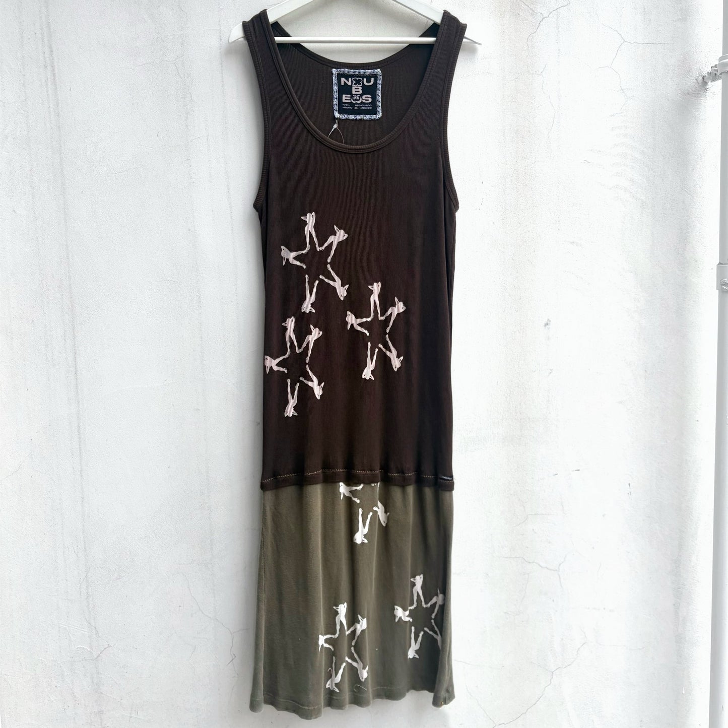 【GATEANDO POR TUS NUBES】TANK TOP DRESS / BROWN / タンクトップドレス