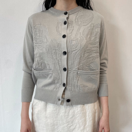 tulip cardigan / gray / チューリップカーディガン